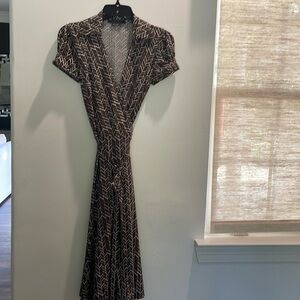 Short sleeve BCBGMaxazria wrap dress